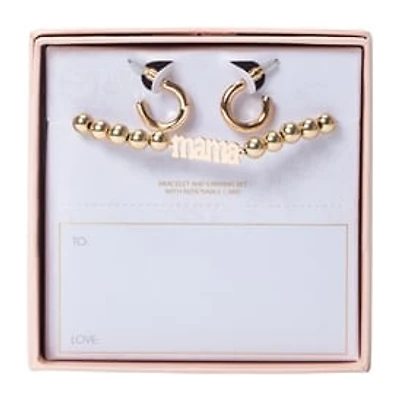 Bracelet & Earring Set With Removable Card