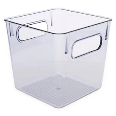 Small Clear Plastic Storage Bin 6in x