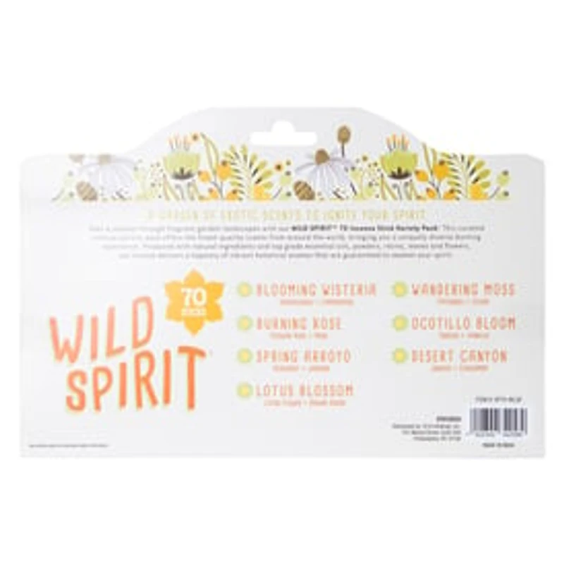 Wild Spirit Incense Stick Variety Pack 70-Count