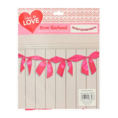 Valentine's Bow Garland