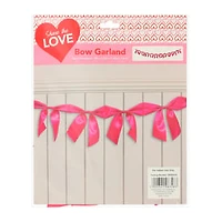 Valentine's Bow Garland
