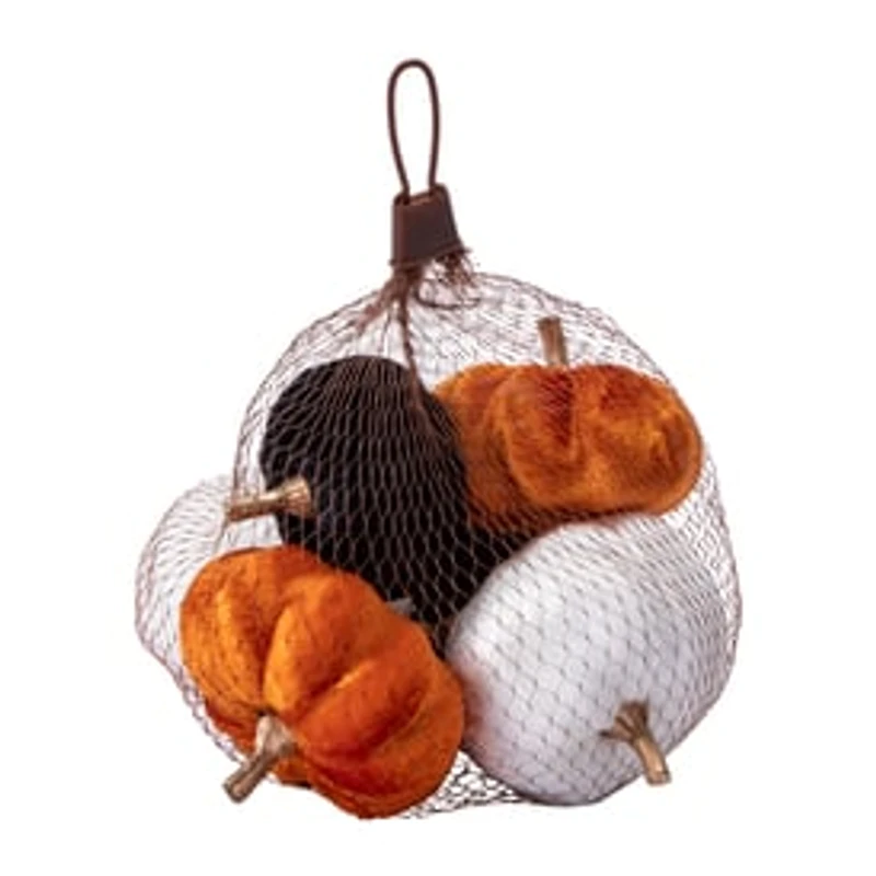 Halloween Decorative Pumpkins 6-Pack
