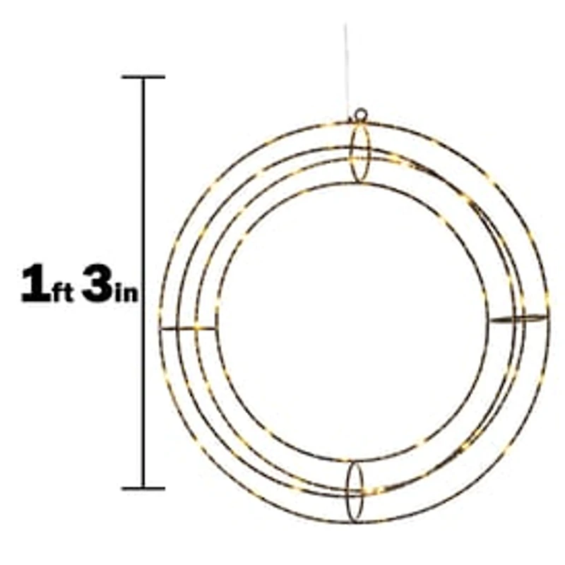 LED Wreath 15in