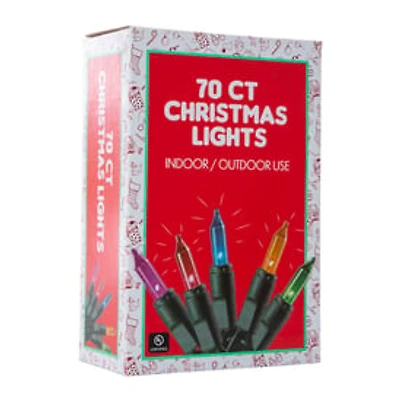 Christmas String Lights 70-Count - Multicolor
