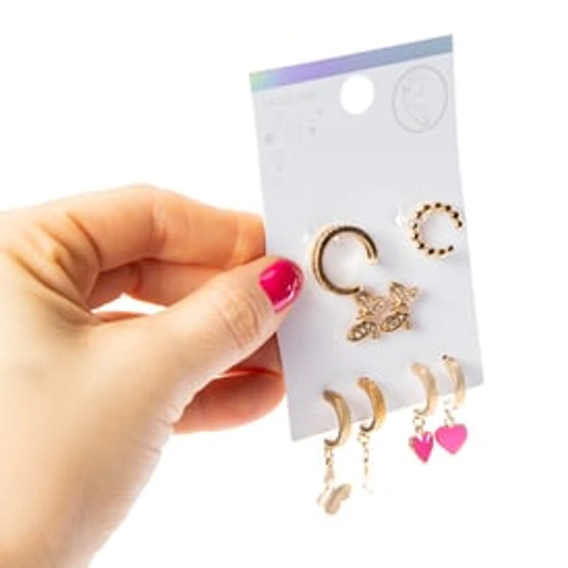 Earrings & Cuffs 5-Pack - Butterfly