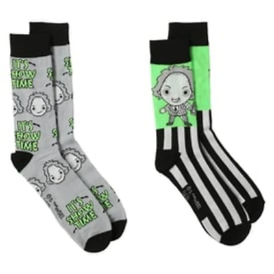 Beetlejuice™ Mens Crew Socks 2-Pack