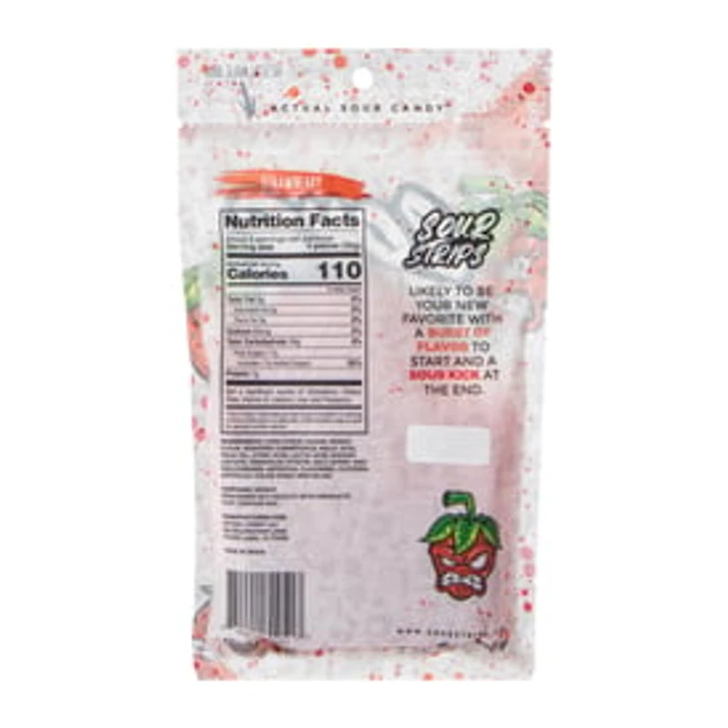 Sour Strips® Blue Strawberry Flavored Candy 3.4oz