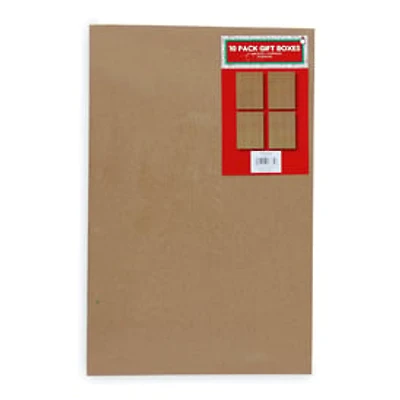 Kraft Gift Boxes 10-Pack