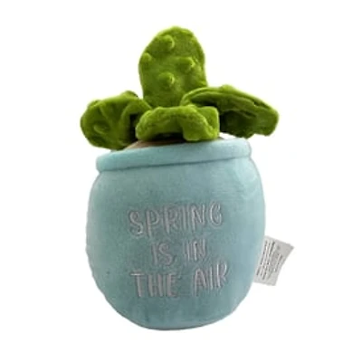 Pup Pots Plush Dog Toy With Squeaker - 'Bloom, Baby, Bloom'