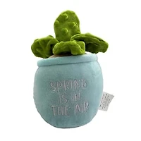 Pup Pots Plush Dog Toy With Squeaker - 'Bloom, Baby, Bloom'