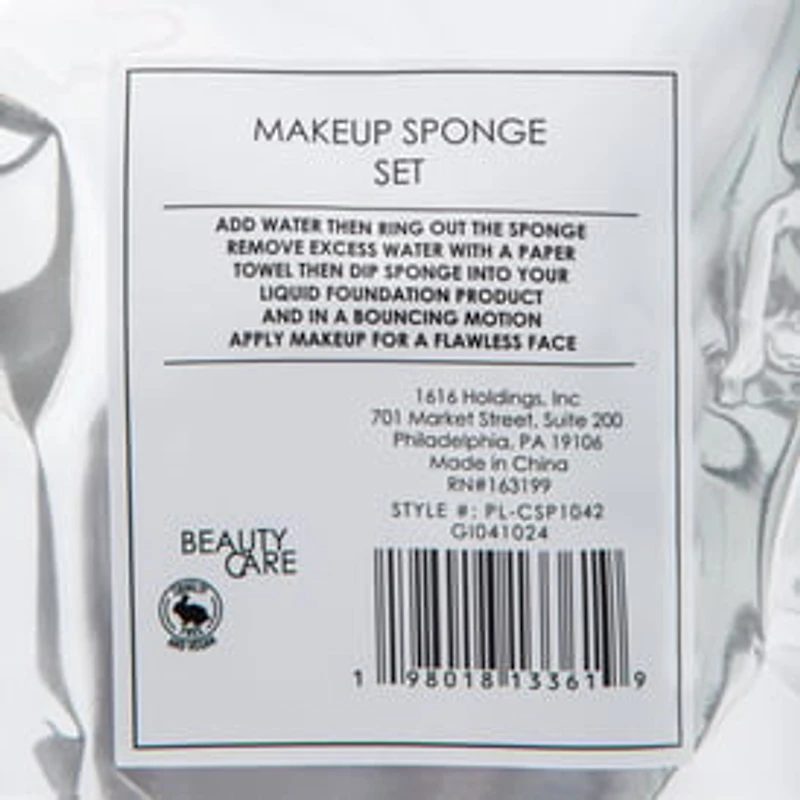 Makeup Sponge Set 4-Count