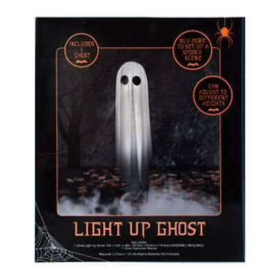 Light-Up Ghost Halloween Decor 10in x 46in