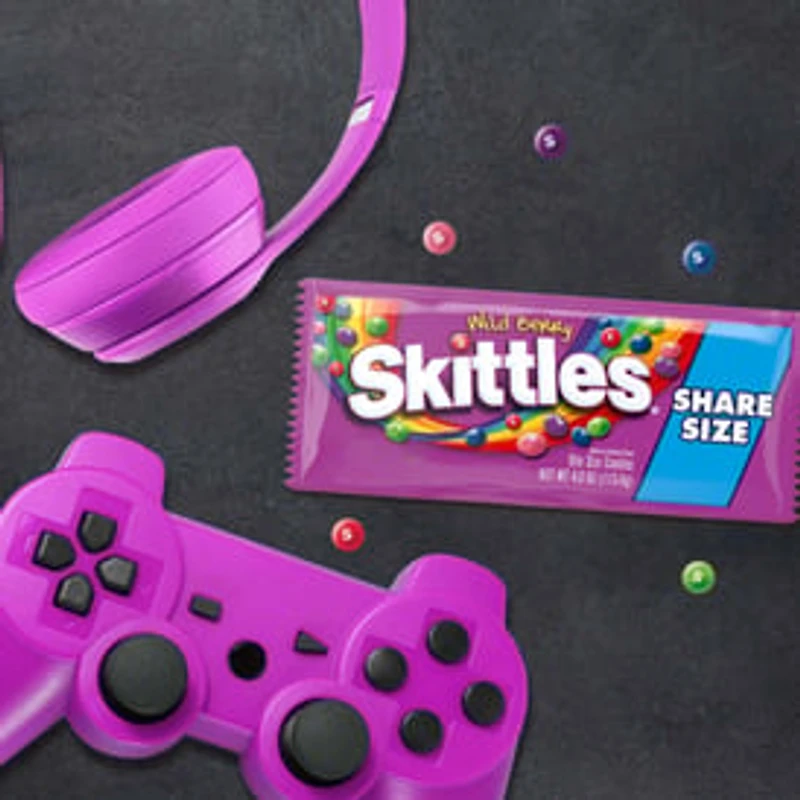 SKITTLES Wild Berry Chewy Candy, Share Size, 4 oz Bag