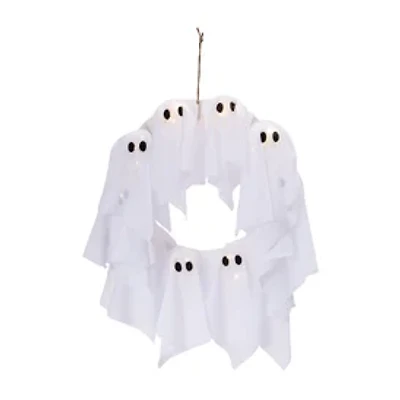 Light Up Ghost Wreath