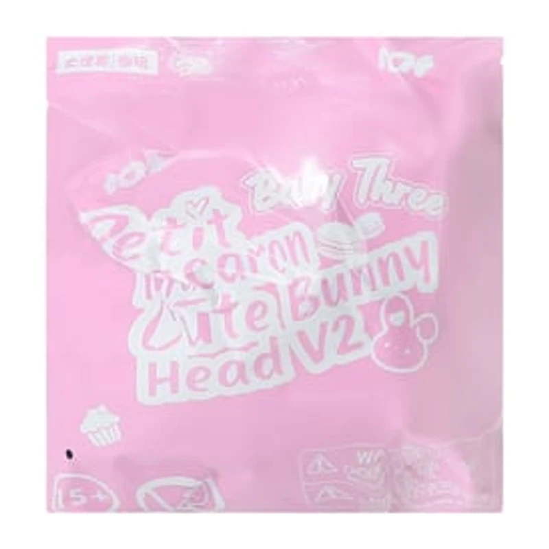 Baby Three Petit Macaron Cute Bunny Head V2 Plush Blind Box (Styles May Vary)