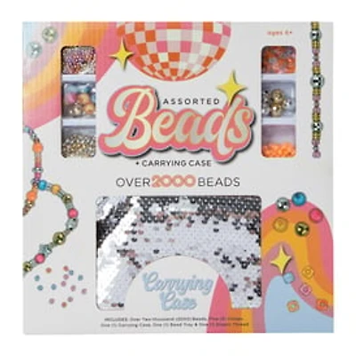 2,000+ Beads Jewelry Making Kit With Sequin Case