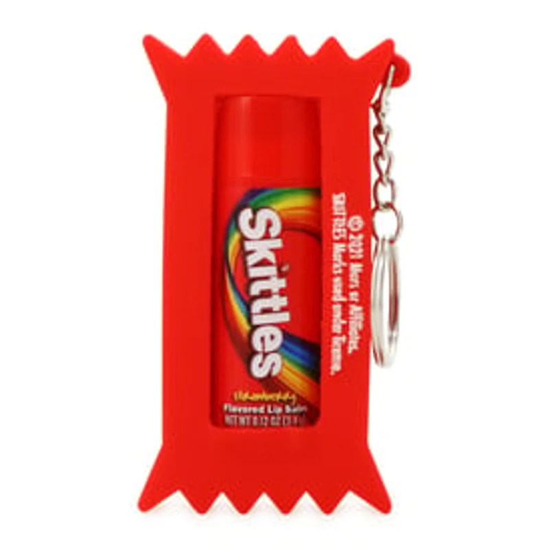 Skittles® Strawberry Flavored Lip Balm & Keychain