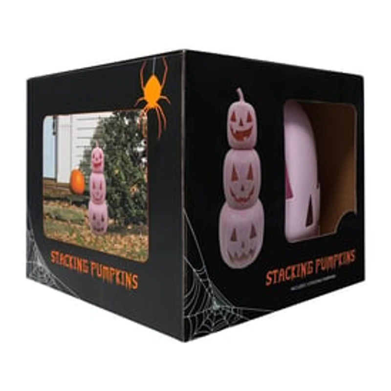 Pink Halloween Stacking Pumpkin