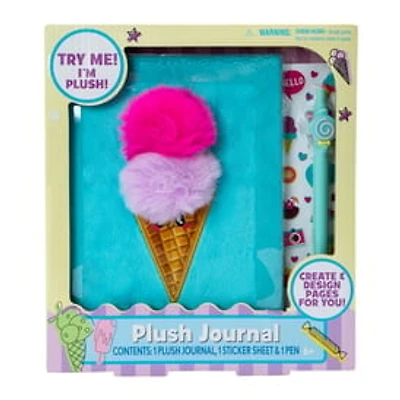 Ice Cream Plush Journal Set 3-Piece