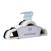 Flocked Hangers Set 20-Pack