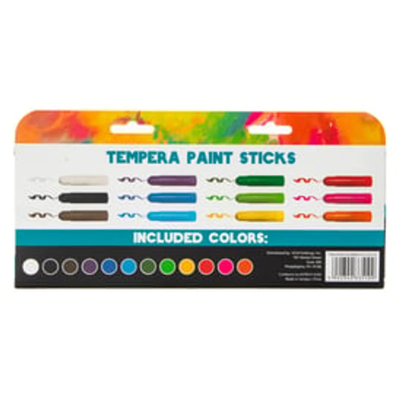 Tempera Paint Sticks 12-Count