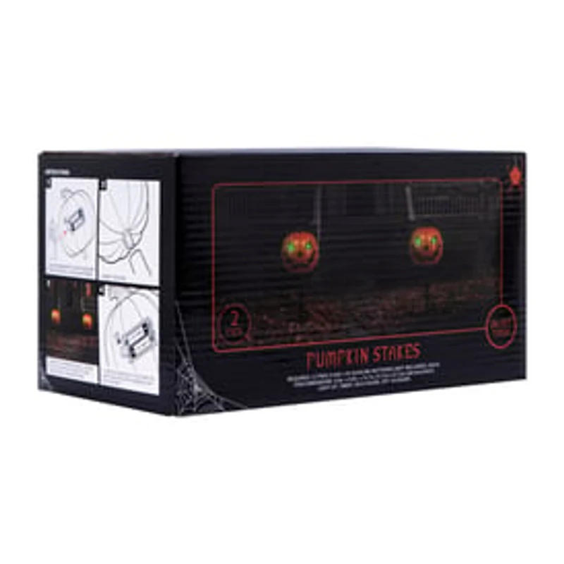 Halloween Pumpkin Stakes 2-Pack