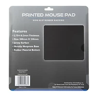 Printed Mouse Pad 7.9in x 9.1in