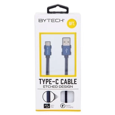 6ft USB-C Etched Charging Cable