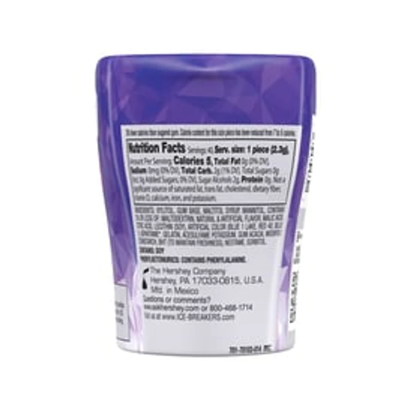 Ice Breakers® Ice Cubes Sugar Free Gum - Arctic Grape 40 Pieces