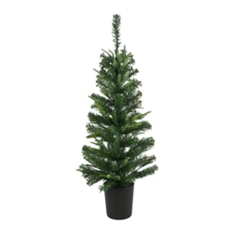 Potted Christmas Tree With Lights