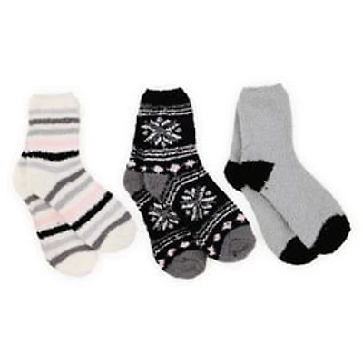 Cozy Pattern Slipper Socks 3-Pack