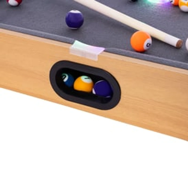 Tabletop Light Up Pool Table 20in x 12in