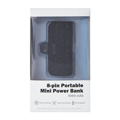 8-Pin Portable Mini Power Bank 4000mAh