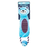 Crinkle Tug Dog Toy