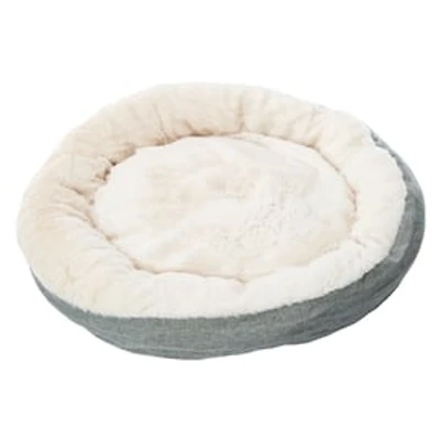 Faux Fur Round Pet Bed 22in