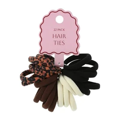 Lycra Hair Ties 22-Pack