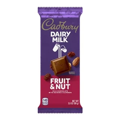 Cadbury® Fruit & Nut Milk Chocolate Bar 3.5oz