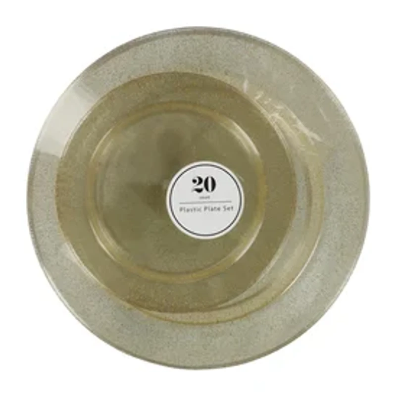 Plastic Plate Set 20-Count
