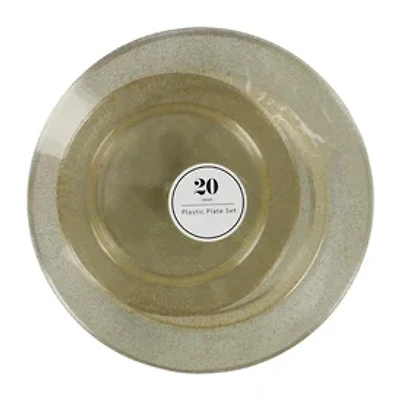 Plastic Plate Set 20-Count