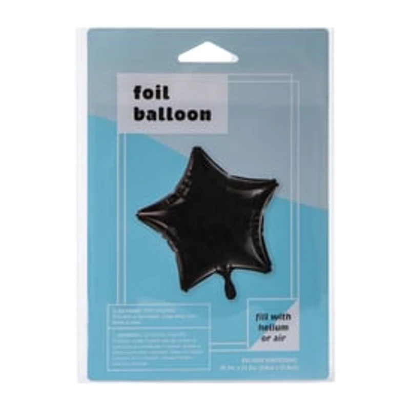INFLATED Black Star Party Balloon