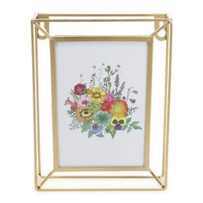 Dimensional Picture Frame w/ Print (Fits 4in x 6in Photo)
