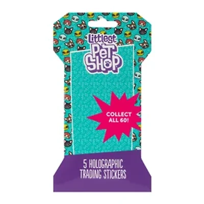 Littlest Pet Shop® Holographic Trading Stickers 5-Pack