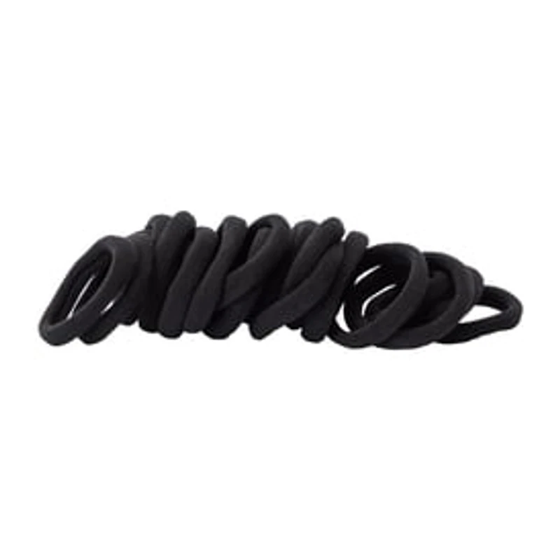Black Lycra Ponies 20-Pieces