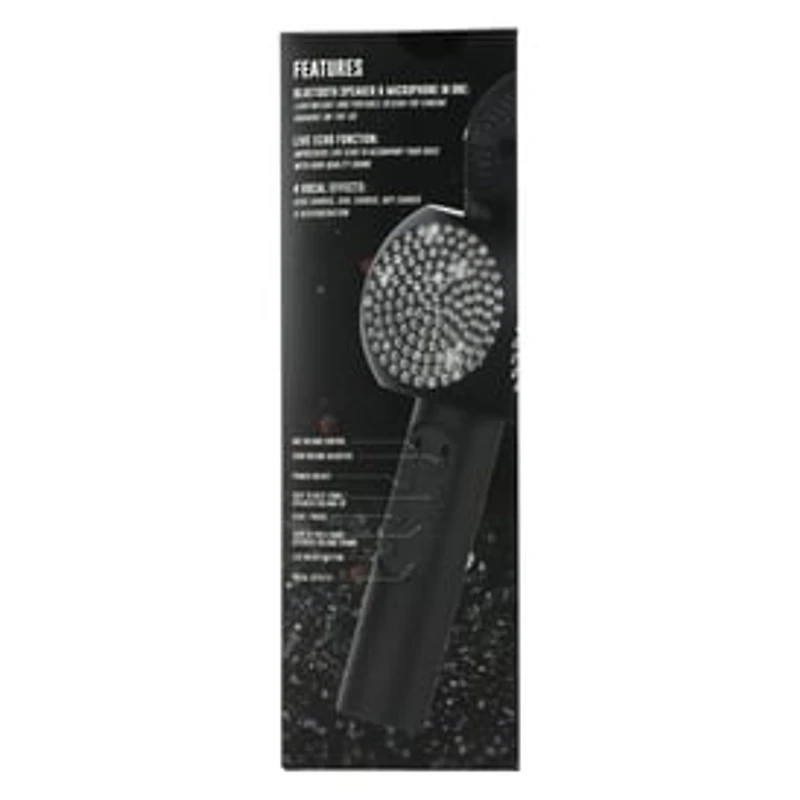 Bluetooth® Karaoke LED Bling Mic With Speaker
