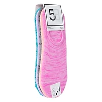 Ladies Space Dye Sneaker Socks 5-Pack