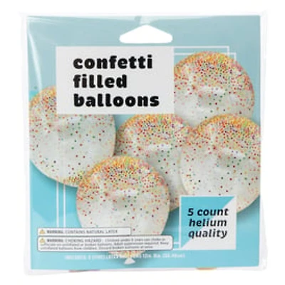 Confetti Filled Balloons 5-Count
