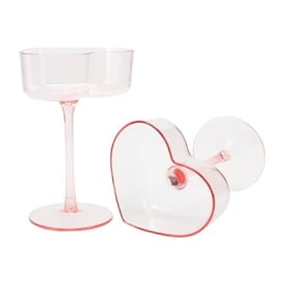 Plastic Heart Cup 2-Pack