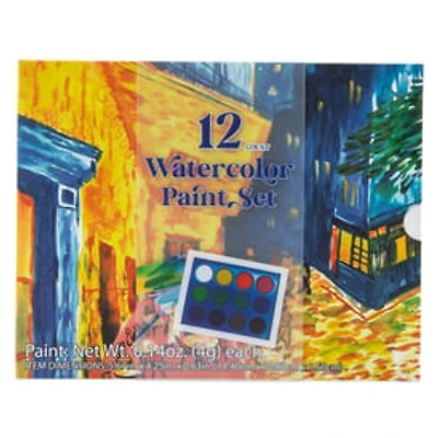 Watercolor Paint Set 12-Count