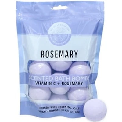 Vitamin C + Rosemary Scented Bath Bombs 10-Count
