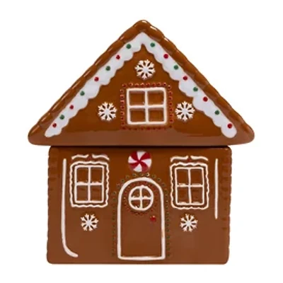 Christmas Gingerbread Ceramic Cookie Jar